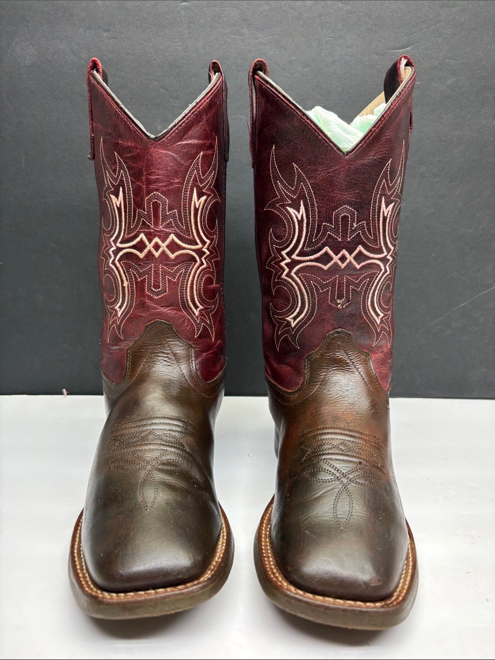 Old West Western boots for big boy, sz 5